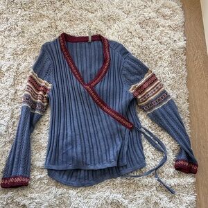 Hanna Andersson Nordic Fair Isle Wrap Sweater